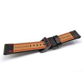 Imagine curea ceas piele naturala CARBON-22-354 nr.6