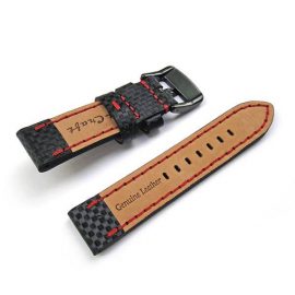 Imagine curea ceas piele naturala CARBON-22-354 nr.9